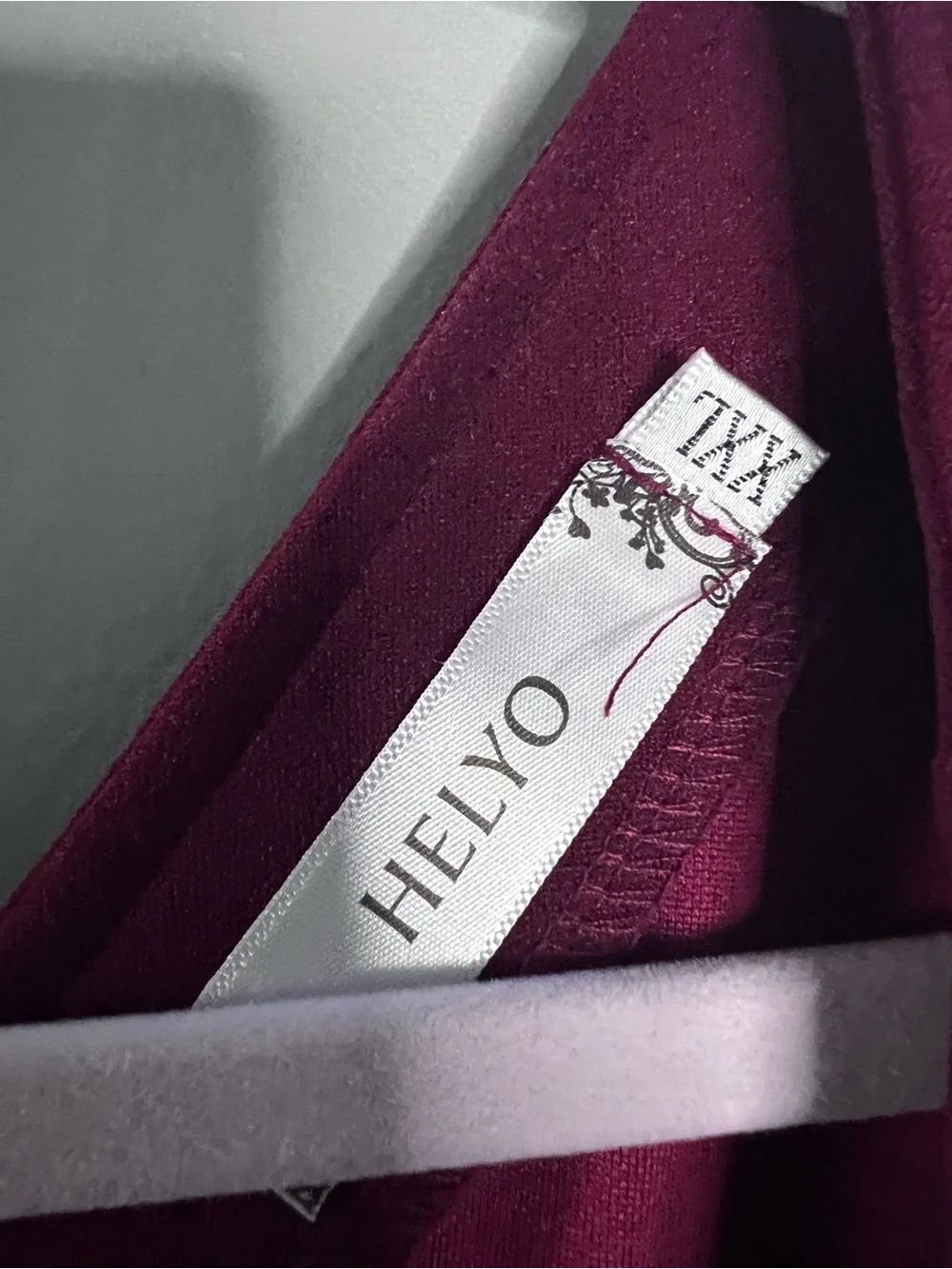 0108: HELYO Deep Berry Flutter Sleeve Cocktail Dress